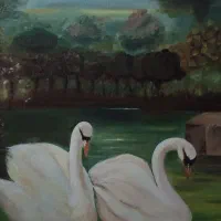 تابلو دو قو رنگ روغن