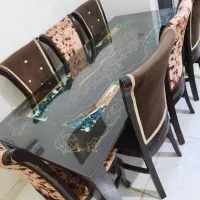 ست کامل مبل ال فرانسه و میز نهارخوری ۸ نفره|مبلمان خانگی و میز عسلی|رشت, کوی حسینی|دیوار