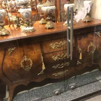 آینه کنسول مصری سه درب مازول