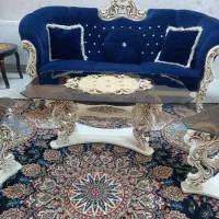 یک دست مبل هفت نفره همراه با میزعسلی درحدنو|مبلمان خانگی و میز عسلی|کاشان, قطب راوندی|دیوار