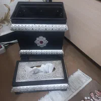 سطل زباله و جا دستمال کاغذی