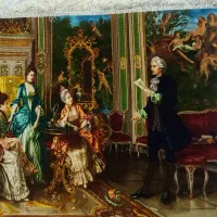 این تابلو فرش شاعر جوان نقشه مینیاتوری