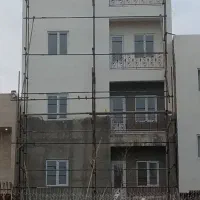 سیمانکاری سیاه وسفید. دیوارچینی