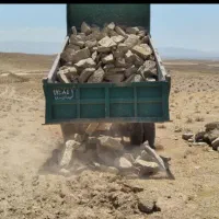 حمل مصالح ماسه زرد و سیاه سنگ پی سنگ لاشه آجر