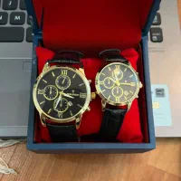 ساعت رومانسون ست تاریخ فعال بندی چرمی مناسب کادویی