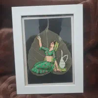 تابلو برگ نقاشی