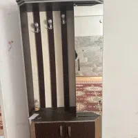 جاکفشی چوبی آینه دار، جالباسی