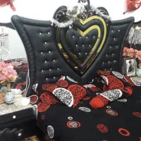 تخت دونفره طرح قلب چوبی|تخت و سرویس خواب|بندر ماهشهر, |دیوار