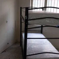 تخت 2طبقه و تشک طبی فنری رویال کفی فلزی فنس