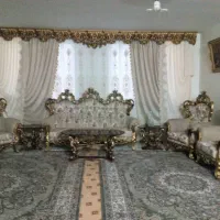 مبل سلطنتی چوب راش 9 نفره به همراه سه تا جلو مبلی