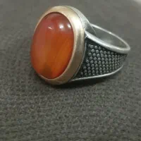 انگشتر نقره ی عقیق یمانی