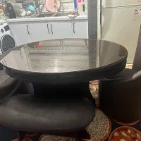 میزناهار خوری۶نفره با صندلی چرم ومیز ام دی اف|میز و صندلی غذاخوری|کلاله, |دیوار