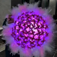 دسته‌گل پروانه روبان بالن باکس نوزادطبیعی و عروس