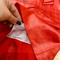 دامن بندی چرم دخترانه قرمز یلدایی نو|کفش و لباس بچه|تهران, حکیمیه|دیوار