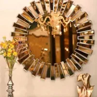 میز اینه آینه ای خورشیدی رنگ برنزی