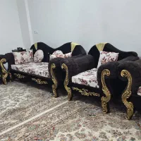 مبل راحتی ۷ نفره سالم و درحد نو|مبلمان خانگی و میز عسلی|محمدیه-قزوین, |دیوار