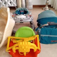 کالسکه و کریر و روروئک و تاب و سرویس حمام