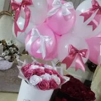 گل روبان و بادکنک تزیین