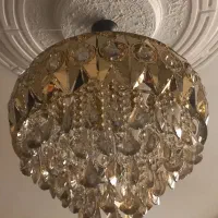 ۲ عدد لوستر شیک طلایی