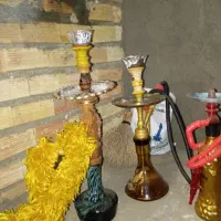 3عدد قلیون یکی برنز یکی چوب گردو یکی هم ساده