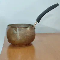 شیرجوش مسی دسته دار