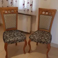 دو عدد صندلی چوبی نو بدون شکستگی