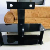 میز تلوزیون شیشه ای مشکی آکبند