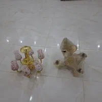 دو عدد لوستر فلزی با آبکاری طلا|لوستر و چراغ آویز|قروه, |دیوار