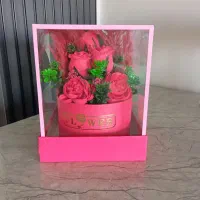 باکس گل شیشه ای دکور منزل، باکس هدیه