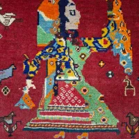 پوشان آلان دستباف قشقایی|فرش|فراشبند, |دیوار