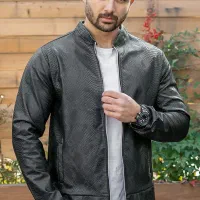 کاپشن چرم پوست ماری مردانه / آکبند فروشگاه مشکی|لباس|اصفهان, جلفا|دیوار