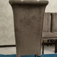 صندلی غذاخوری 6نفره پارچه مخمل ایتالیایی وچوپ راش|میز و صندلی غذاخوری|تبریز, |دیوار