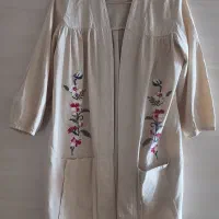 مانتو، سارافون مشکی ، شلوار کرم