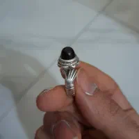 انگشتر دست دلبر نگین مشکی