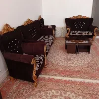 مبل نو یدونه زدگی همرا با میز وسط و ۳تا عسلی|مبلمان خانگی و میز عسلی|کوهدشت, |دیوار