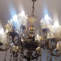 لوستر و ساعت برنزی