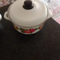 قابلمه گلدار ترک ولعابدار اصل ۱۲۰۰تومن|ظروف پخت‌وپز|کرج, اصفهانی‌ها|دیوار