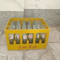 صندوق جعبه شیشه خالی زمز و پپسی
