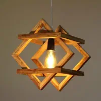 لوستر چوبی|لوستر و چراغ آویز|ساوه, |دیوار