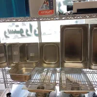 بنماری/ظرف استیل/ظرف تاپینگ/بن ماری/ سینی استیل|کافیشاپ و رستوران|یزد, |دیوار