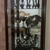 ویترین چوبی طرح طاووس