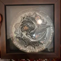 تابلو قلم زنی گل مرغ برجسته