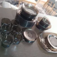 سرویس غذاخوری ورکوVERECOقهوه ای اصل فرانسه۴۸پارچه