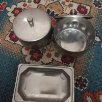زیرسیگاری وقندان استیل