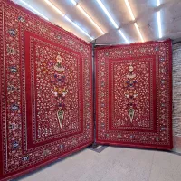 فرش۹متری ۱۰۰۰شانه ماشینی طرح دستبافت لاکی