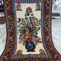 زرع و نیم بختیاری نقشه گلدانی پشم و رنگ طبیعی|فرش|تهران, حر|دیوار