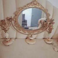 آینه وشمعدان برنجی