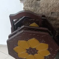 گل میز جلومبلی چوبی