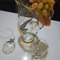 پارچ عتیقه  و نقاشی کار دست