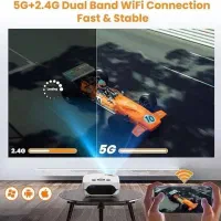 ویدیو پروژکتور آکبند فول پورت Hdmi wifi USB بیسیم|تلویزیون و پروژکتور|شیراز, زرهی|دیوار